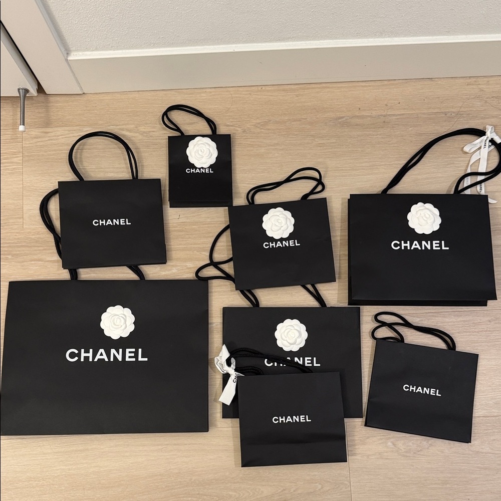 Chanel Black and White Gift Bag Collection